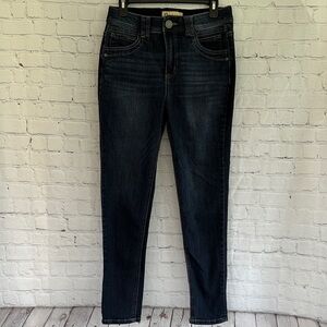 Democracy Ab Technology High Rise Dark Wash Skinny Jeans - Dark Blue size 6